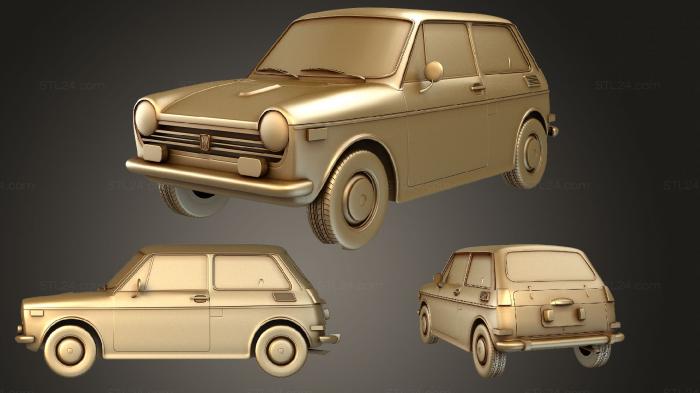 Автомобили и транспорт (Honda N600 1970, CARS_1857) 3D модель для ЧПУ станка
